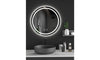 Dripex Round LED Bathroom Mirror, Illuminated Circle Makeup Vanity Mirror with Demister Pad, Anti-fog, 3 Lighting Modes, Dimmable, Wall Mounted, Front+Backlit, IP44