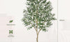 YOLEO 4FT/5FT/6FT/7FT Artificial Olive Tree Faux Silk Olive Plant for Home Office Decor Indoor Lifelike Fake Tree