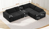 Vesgantti Sectional Corner Sofa, Chenille Deep Seat L Shape Cloud Couch, No Assembly Required