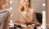 Dripex 14/15 Dimmable LED Bulbs Hollywood Vanity Mirror with Lights, Large Lighted Makeup Mirror, USB Cable, Touchscreen Control, Cosmetic Tabletop Mirror for Bedroom, Dressing Room