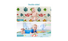 Dripex Baby Play Mat, Large Foldable Foam Crawling Mat 197×177cm with Alphabet & Numbers, Double-Sided, Waterproof & Easy to Clean