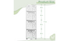 Dripex White Corner Shelf, Free Standing Shelf, Floor Storage Unit for Bathroom, Living Room or Bedroom