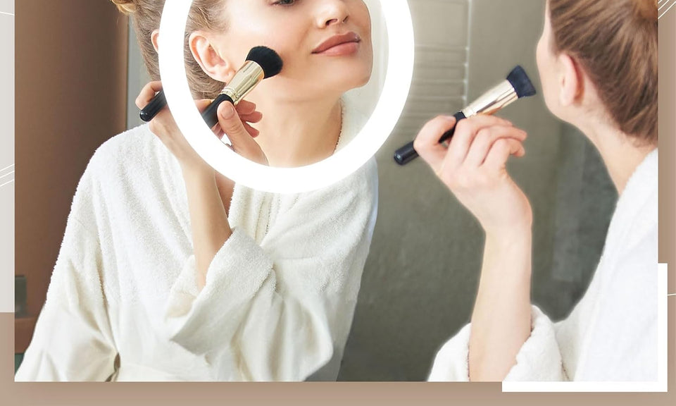 Dripex LED Bathroom Mirror with Shaver Socket and Magnifying, 600 * 80 ...