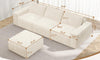 Vesgantti Sectional Corner Sofa, Chenille Deep Seat L Shape Cloud Couch, No Assembly Required