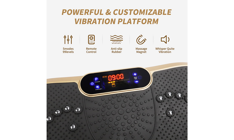 Dripex Vibration Plate for Home, Fitness & Slimming with Resistance Bands