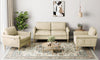 Vesgantti Fabric/Velet Loveseat Sofa, 1/2/3/4 Seater Couch/Armchair with Bilateral Pocket Storage & Removable Cushions, Perfect for Living Room, Bedroom and Office, Tool-free Assembly