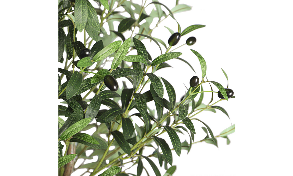 YOLEO Artificial Olive Tree Tall Faux Silk Olive Plant Lifelike Fake Tree for Home Office Indoor Decor