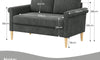 Vesgantti Fabric/Velet Loveseat Sofa, 1/2/3/4 Seater Couch/Armchair with Bilateral Pocket Storage & Removable Cushions, Perfect for Living Room, Bedroom and Office, Tool-free Assembly