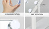 Dripex 9/12 Dimmable Bulbs Hollywood LED Vanity Mirror, Lighted Makeup Mirror, 360°Rotation, 3 Color Lighting Modes, Touch Screen Control, Light up Dressing Table Mirror for Bedroom