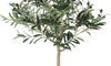 YOLEO 4FT/5FT/6FT/7FT Artificial Olive Tree, Faux Olive Silk Tree Indoor, Lifelike Fake Plant for Living Room Bedroom Balcony Corner Office Decor