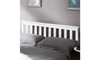 Double Bed Wooden Frame 4ft6 Double Wooden Bed in White For Adults, Kids, Teenagers(4FT6)