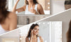 Dripex 18/20 Dimmable LED Bulbs Hollywood Vanity Mirror with Lights, Large Makeup Mirror with 3 Lighting Modes, Type-C and USB Output Port, Tabletop or Wall Mounted Light Up Mirror For Bedroom