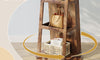 Dripex Jewelry Organiser Mirror Wardrobe, 360° Swivel Jewelry Storage, Lockable, 3 in 1 Free Standing Mirror with Storage Shelves