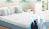 Vesgantti 16/18/20cm Ocean-Inspired Memory Foam Mattress with Cooling Gel Foam and Breathable Mesh
