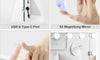 Dripex 18/20 Dimmable LED Bulbs Hollywood Vanity Mirror with Lights, Large Makeup Mirror with 3 Lighting Modes, Type-C and USB Output Port, Tabletop or Wall Mounted Light Up Mirror For Bedroom