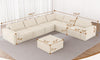 Vesgantti Sectional Corner Sofa, Chenille Deep Seat L Shape Cloud Couch, No Assembly Required