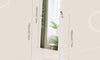 Dripex Jewelry Organiser Mirror Wardrobe, Free Standing Mirror with Large Storage, Lockable Jewelry Armoire Unit, 3 Angles Adjustable, White