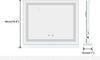 Dripex Bluetooth Hollywood Vanity Mirror with Light, 58 x 48 cm Dimmable LED Makeup Mirror, 3 Light Settings, USB and Type-C Outlet Ports, Tabletop or Wall-Mounted Light Up Vanity Mirror for Bedroom