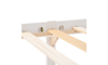 Double Bed Wooden Frame 4ft6 Double Wooden Bed in White For Adults, Kids, Teenagers(4FT6)