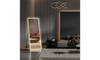 Dripex LED Full Length Floor Standing Mirror, 140x50CM Wall Mounted Mirror with Dimming & 3 Color Lighting for Bedroom