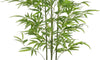 YOLEO 5FT/6FT Artificial Bamboo Tree with White Tall Planter, Lifelike Fake Silk Tree Indoor, Faux Bamboo Tall Plant for Living Room Bedroom Balcony Corner Office Deco
