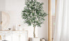 YOLEO 4FT/5FT/6FT/7FT Artificial Olive Tree, Faux Olive Silk Tree Indoor, Lifelike Fake Plant for Living Room Bedroom Balcony Corner Office Decor