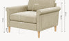 Vesgantti Fabric/Velet Loveseat Sofa, 1/2/3/4 Seater Couch/Armchair with Bilateral Pocket Storage & Removable Cushions, Perfect for Living Room, Bedroom and Office, Tool-free Assembly
