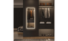 Dripex LED Full Length Floor Standing Mirror, 140x50CM Wall Mounted Mirror with Dimming & 3 Color Lighting for Bedroom