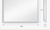 Dripex Bluetooth LED Bathroom Mirror with Shaver Socket, Dimmable 3 Colors Illuminated Backlit Wall Mounted Bathroom Mirrors Anti-fog Vanity Mirror, Horizontal/Vertical