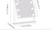 Dripex 9/12 Dimmable Bulbs Hollywood LED Vanity Mirror, Lighted Makeup Mirror, 360°Rotation, 3 Color Lighting Modes, Touch Screen Control, Light up Dressing Table Mirror for Bedroom