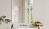 Dripex Frameless Bathroom Mirror, Wall Mounted Bathroom Mirror with Bevelled Edge & Pre-Drilled Holes for Dressing Room Bedroom Living Room
