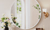 Dripex Round Mirror, 40 to 90cm Circle Hanging Wall Mirror - Home Decorative Wall Mounted Vanity Mirror for Bathroom, Dressing Room & Living Room