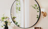 Dripex Round Mirror, 40 to 90cm Circle Hanging Wall Mirror - Home Decorative Wall Mounted Vanity Mirror for Bathroom, Dressing Room & Living Room