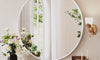 Dripex Round Mirror, 40 to 90cm Circle Hanging Wall Mirror - Home Decorative Wall Mounted Vanity Mirror for Bathroom, Dressing Room & Living Room
