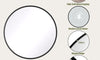 Dripex Round Mirror, 40 to 90cm Circle Hanging Wall Mirror - Home Decorative Wall Mounted Vanity Mirror for Bathroom, Dressing Room & Living Room