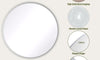 Dripex Round Mirror, 40 to 90cm Circle Hanging Wall Mirror - Home Decorative Wall Mounted Vanity Mirror for Bathroom, Dressing Room & Living Room