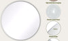 Dripex Round Mirror, 40 to 90cm Circle Hanging Wall Mirror - Home Decorative Wall Mounted Vanity Mirror for Bathroom, Dressing Room & Living Room