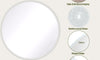 Dripex Round Mirror, 40 to 90cm Circle Hanging Wall Mirror - Home Decorative Wall Mounted Vanity Mirror for Bathroom, Dressing Room & Living Room