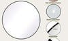 Dripex Round Mirror, 40 to 90cm Circle Hanging Wall Mirror - Home Decorative Wall Mounted Vanity Mirror for Bathroom, Dressing Room & Living Room