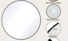 Dripex Round Mirror, 40 to 90cm Circle Hanging Wall Mirror - Home Decorative Wall Mounted Vanity Mirror for Bathroom, Dressing Room & Living Room