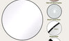 Dripex Round Mirror, 40 to 90cm Circle Hanging Wall Mirror - Home Decorative Wall Mounted Vanity Mirror for Bathroom, Dressing Room & Living Room