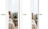 Dripex Over Door Mirror Full Length, 110 x 33cm/110 x 45cm Wall Mounted Mirror Door Hung Mirror for Bathroom/Bedroom/Wardrobe - Toughened Glass