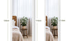 Dripex Over Door Mirror Full Length, 110 x 33cm/110 x 45cm Wall Mounted Mirror Door Hung Mirror for Bathroom/Bedroom/Wardrobe - Toughened Glass