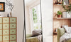 Dripex Arch/Rectangular Mirror Full Length, 160 x 50cm/150 x 40cm Full Body Floor Mirror with Stand, Standing/Leaning/Hanging for Living Room Bedroom
