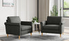 Vesgantti Fabric/Velet Loveseat Sofa, 1/2/3/4 Seater Couch/Armchair with Bilateral Pocket Storage & Removable Cushions, Perfect for Living Room, Bedroom and Office, Tool-free Assembly
