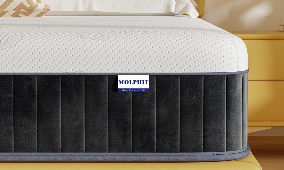 MOLPHIT Single Mattress, 10 Inch Hybrid Mattress with Breathable Foam and Individually Pocket Spring, Orthopedic Mattresses for Back Pain Relief, Medium Firm Mattresses in a Box, 90x190x25cm