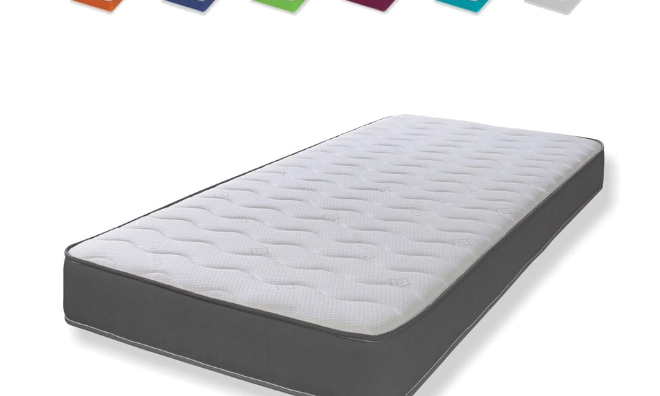 eXtreme comfort ltd The 3ft Single Cooltouch Essentials Wave Grey Border 18cms Deep Spring Value Mattress.