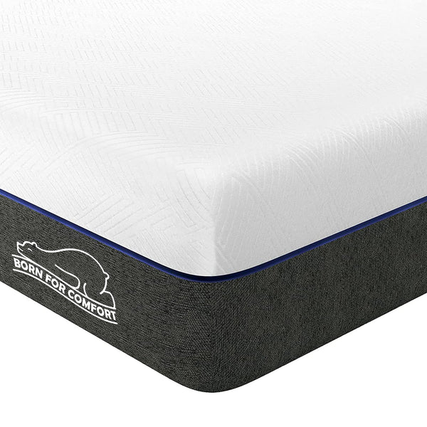 wowttrelax Double Memory Foam Mattress, 8 Inch with Soft Fabric, Skin-friendly Mattress, Breathable Cover, 2 Layer for More Supportive, Medium Firm-4FT6 Mattress| 135x190x20cm