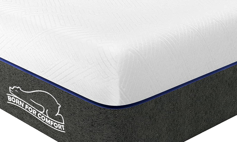 wowttrelax Double Memory Foam Mattress, 8 Inch with Soft Fabric, Skin-friendly Mattress, Breathable Cover, 2 Layer for More Supportive, Medium Firm-4FT6 Mattress| 135x190x20cm