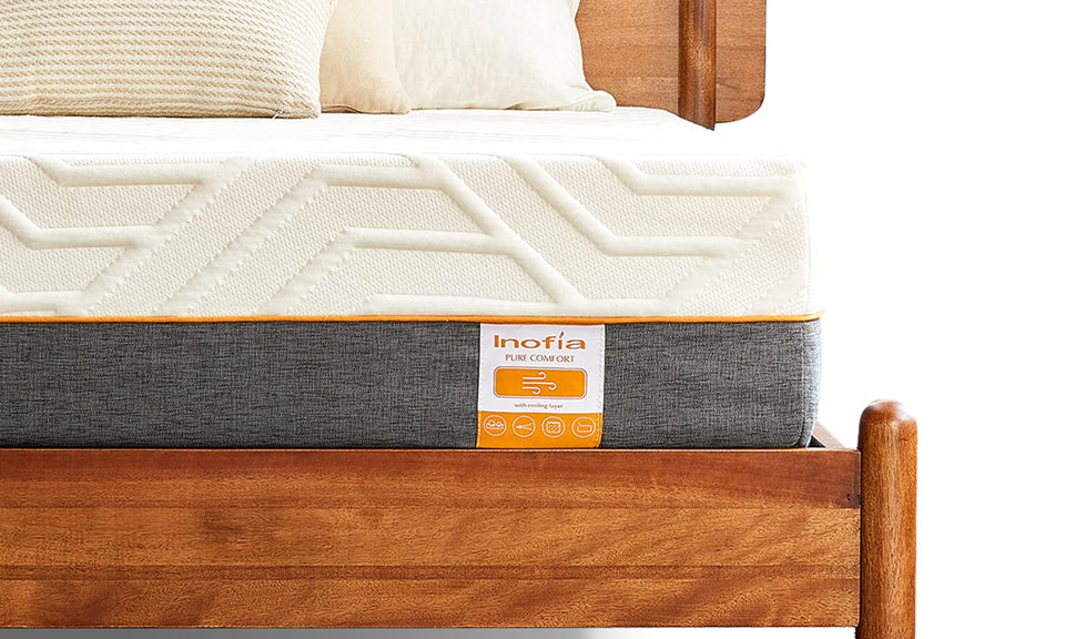 Inofia King Memory Foam Mattress, 22cm Gel Memory Foam Mattress in a Box, Medium Firm Mattress with Ultra Soft Removable Cover, Sleeps Cooler, Supportive and Pressure Relief